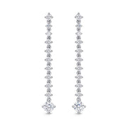 Lila Drop Earrings 1ctw approx.