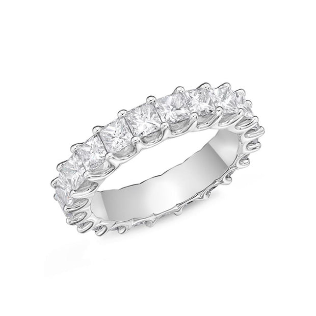 Geo Arts Princess-Cut Eternity Band 3.50-4.25ctw approx.