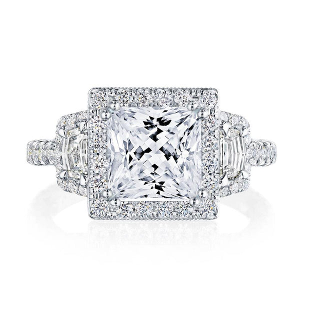 Princess 3-Stone Engagement Ring