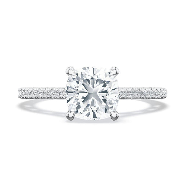 Cushion Solitaire Engagement Ring