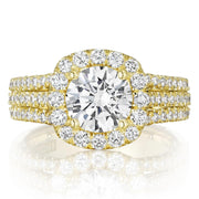 Round Bloom Engagement Ring