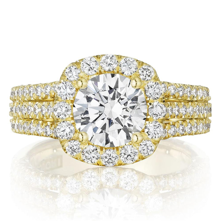 Round Bloom Engagement Ring