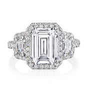 Emerald 3-Stone Engagement Ring