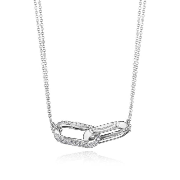 Double Link Pendant, Diamond