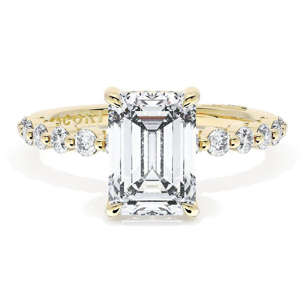 Emerald Solitaire Engagement Ring