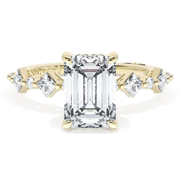 Emerald Solitaire Engagement Ring