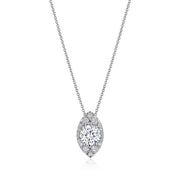17"" Vertical Marquise Bloom Diamond Necklace