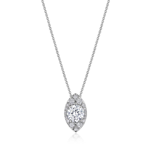17"" Vertical Marquise Bloom Diamond Necklace