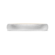 Classic Two-Tone Rounded Wedding Band in Brushed Finish