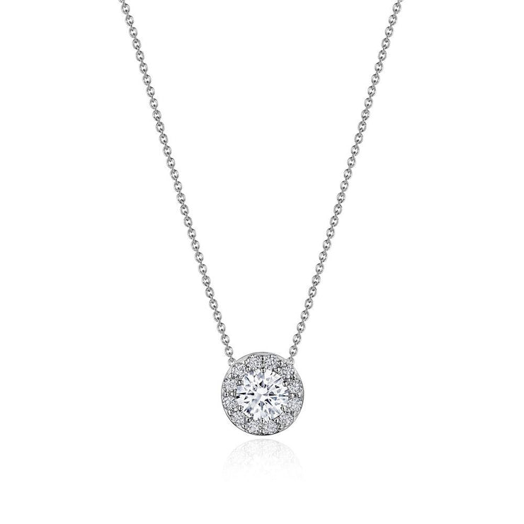 17"" Single Bloom Diamond Necklace