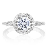 Round Bloom Engagement Ring