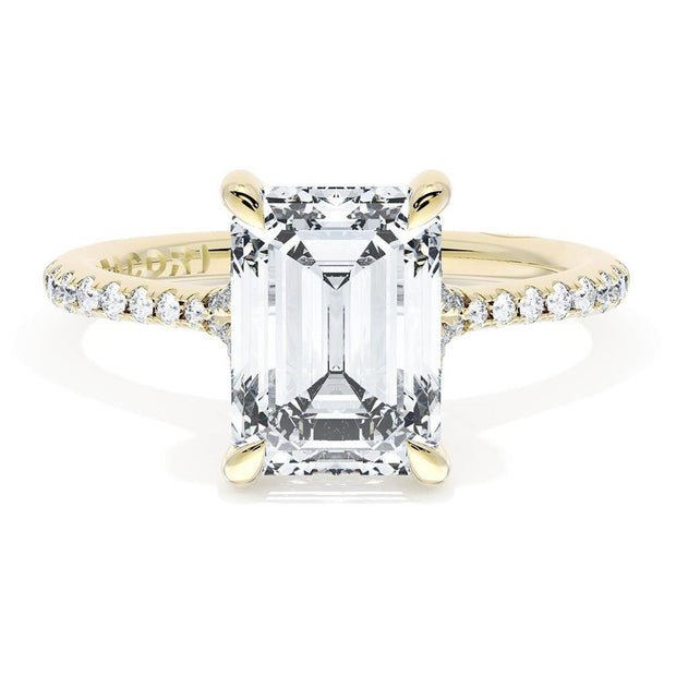 Emerald Solitaire Engagement Ring