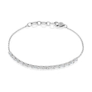 Pear Diamond Bracelet in 18k White Gold