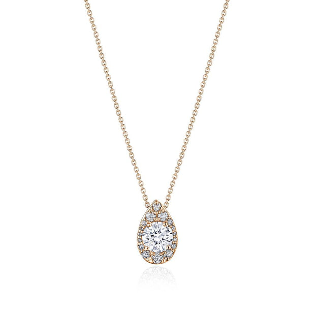 17"" Pear Bloom Diamond Necklace