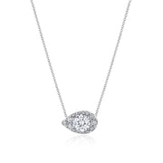 17"" Pear Bloom Diamond Necklace