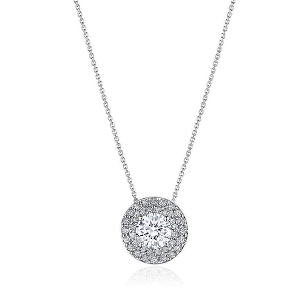 17"" Double Bloom Diamond Necklace