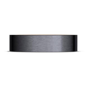 Titanium Two-Tone Flat Wedding Band - 6mm