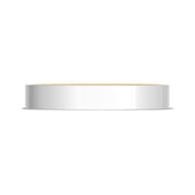 Classic Two-Tone Flat Wedding Band in High Polish