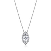 17"" Vertical Marquise Bloom Diamond Necklace