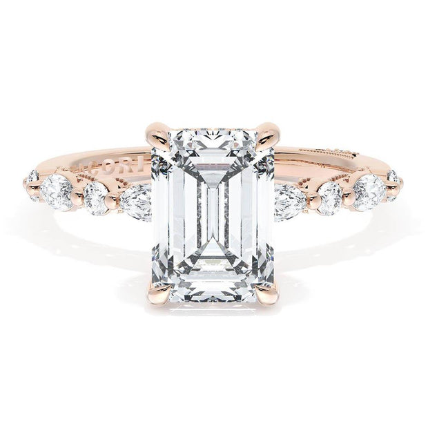 Emerald Solitaire Engagement Ring