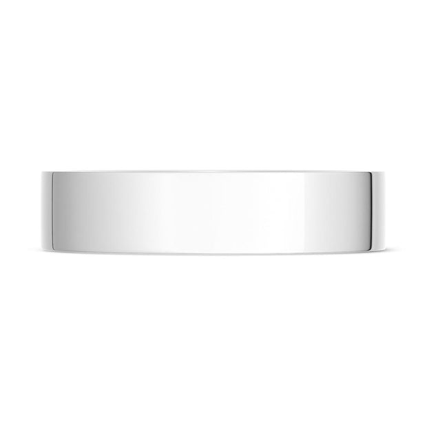 Classic Flat in High Polish Finish Wedding Band