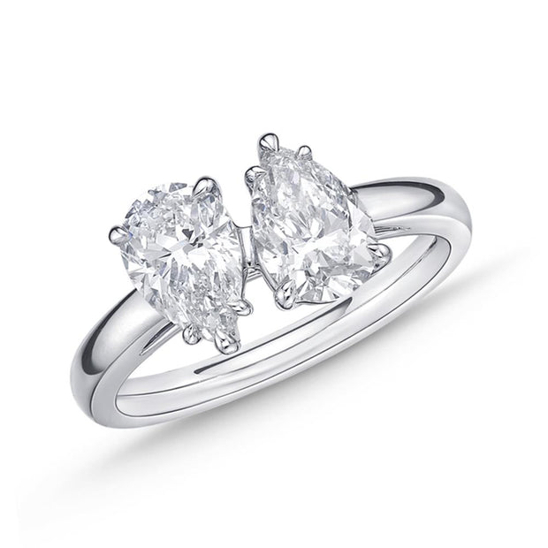 Two Stones Bridal Ring, Ctr 1.00-1.19, Mdl 04
