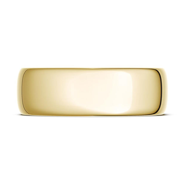 Classic Rounded in High Polish Finish Wedding Band