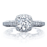 Round Bloom Engagement Ring
