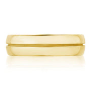 Classic Streamline in High Polish Finish Wedding Band