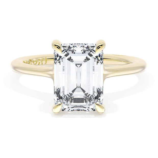 Emerald Solitaire Engagement Ring