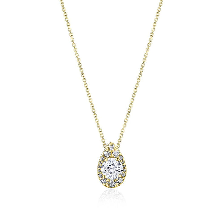 17"" Pear Bloom Diamond Necklace