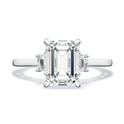 Emerald 3-Stone Engagement Ring