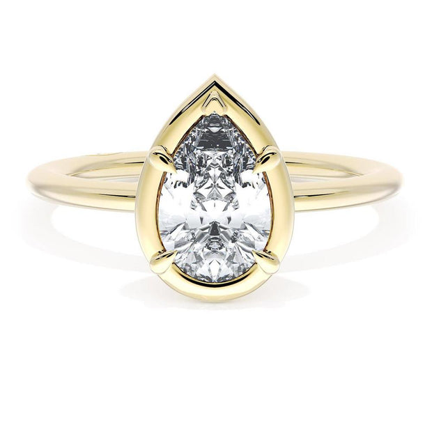 Pear Solitaire Engagement Ring