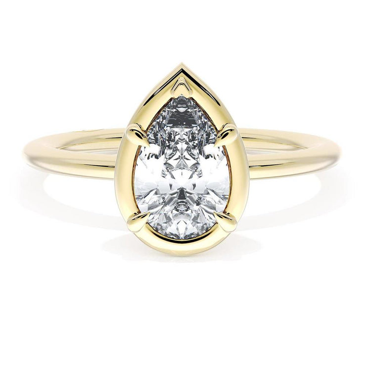 Pear Solitaire Engagement Ring
