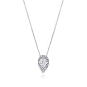 17"" Pear Bloom Diamond Necklace