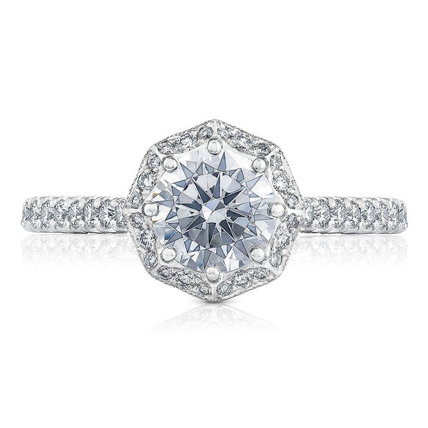 Round Bloom Engagement Ring
