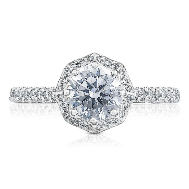 Round Bloom Engagement Ring