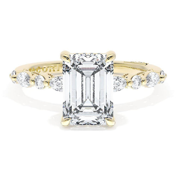 Emerald Solitaire Engagement Ring