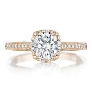 Round Bloom Engagement Ring