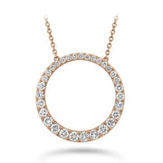 Graduated Diamond Circle Necklace 1ctw approx.