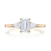 Emerald 3-Stone Engagement Ring