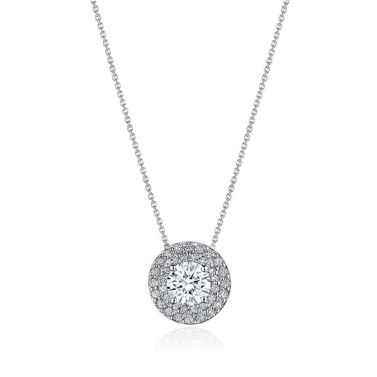 17"" Double Bloom Diamond Necklace