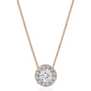 17"" Single Bloom Diamond Necklace