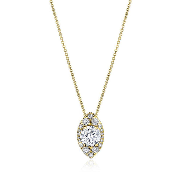 17"" Vertical Marquise Bloom Diamond Necklace