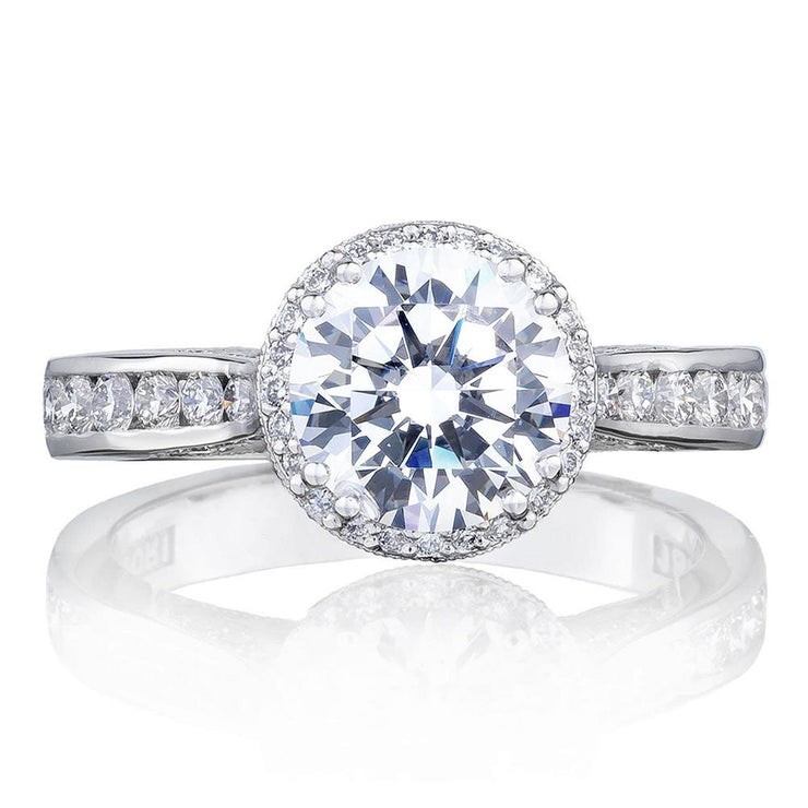 Round with Cushion Bloom Engagement Ring