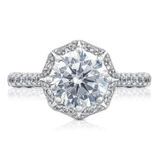 Round Bloom Engagement Ring