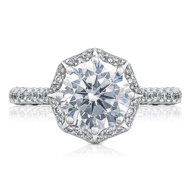 Round Bloom Engagement Ring