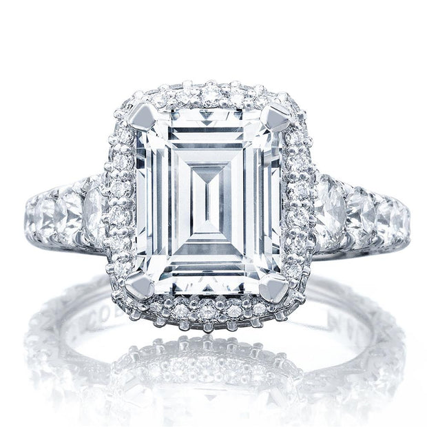 Emerald Bloom Engagement Ring