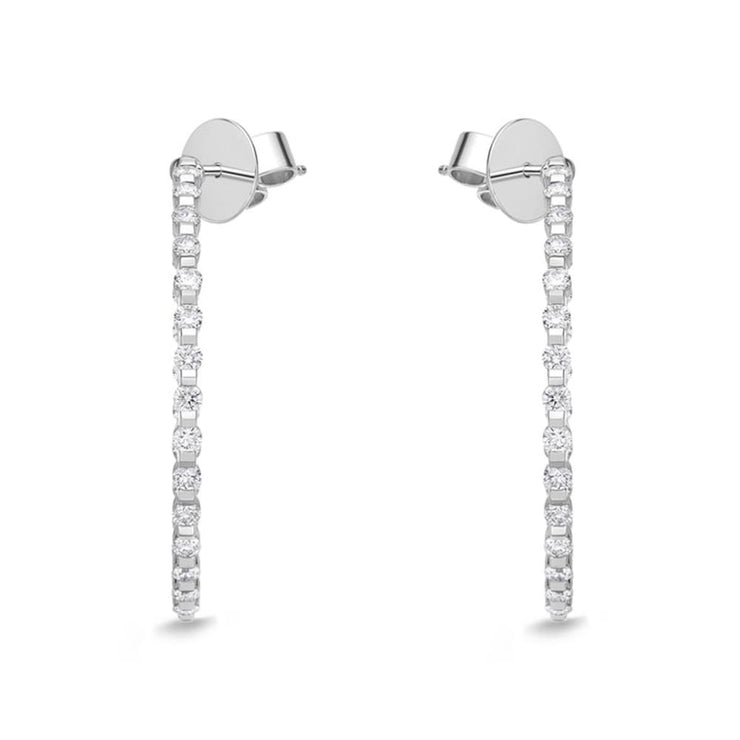 Precious Prong Theme (angled pin post) Round Hoops