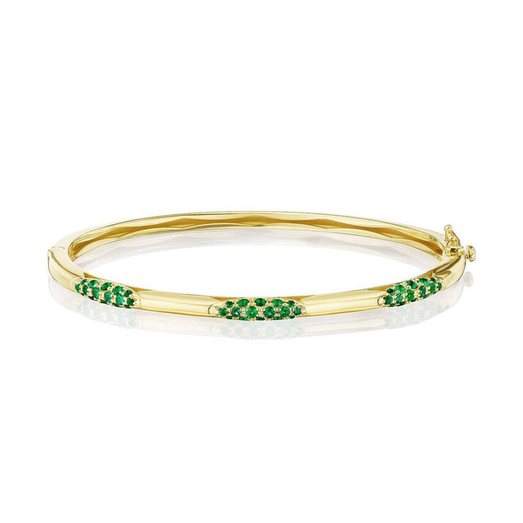 Bangle, Pulse Emerald, 3.25mm